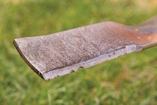 Dull blade on mower